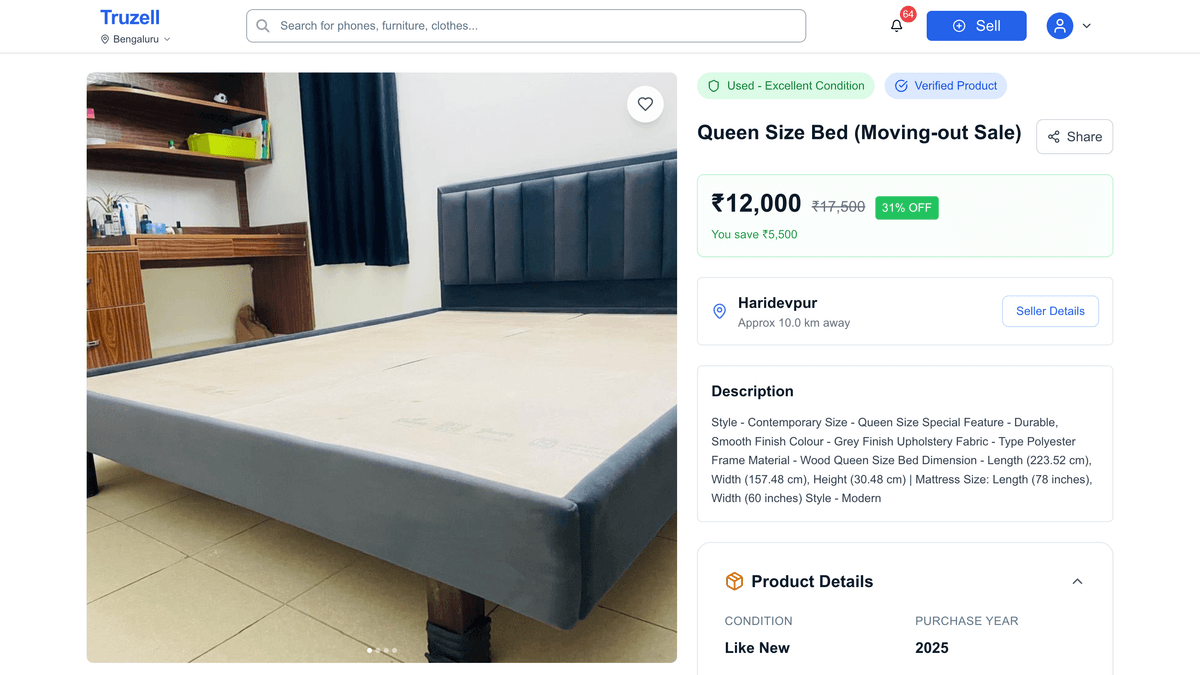 Truzell Product Details - See key details before you commit to visiting or buying